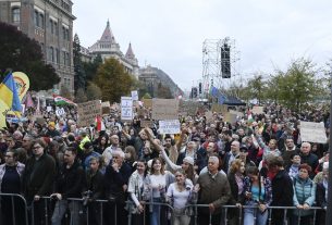 Szolidaritási tüntetés Budapesten
