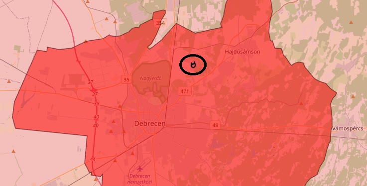 Tűz Debrecen Puszedli utca
