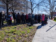 Ételosztás Debrecenben