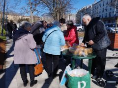 Ételosztás Debrecenben