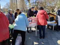 Ételosztás Debrecenben