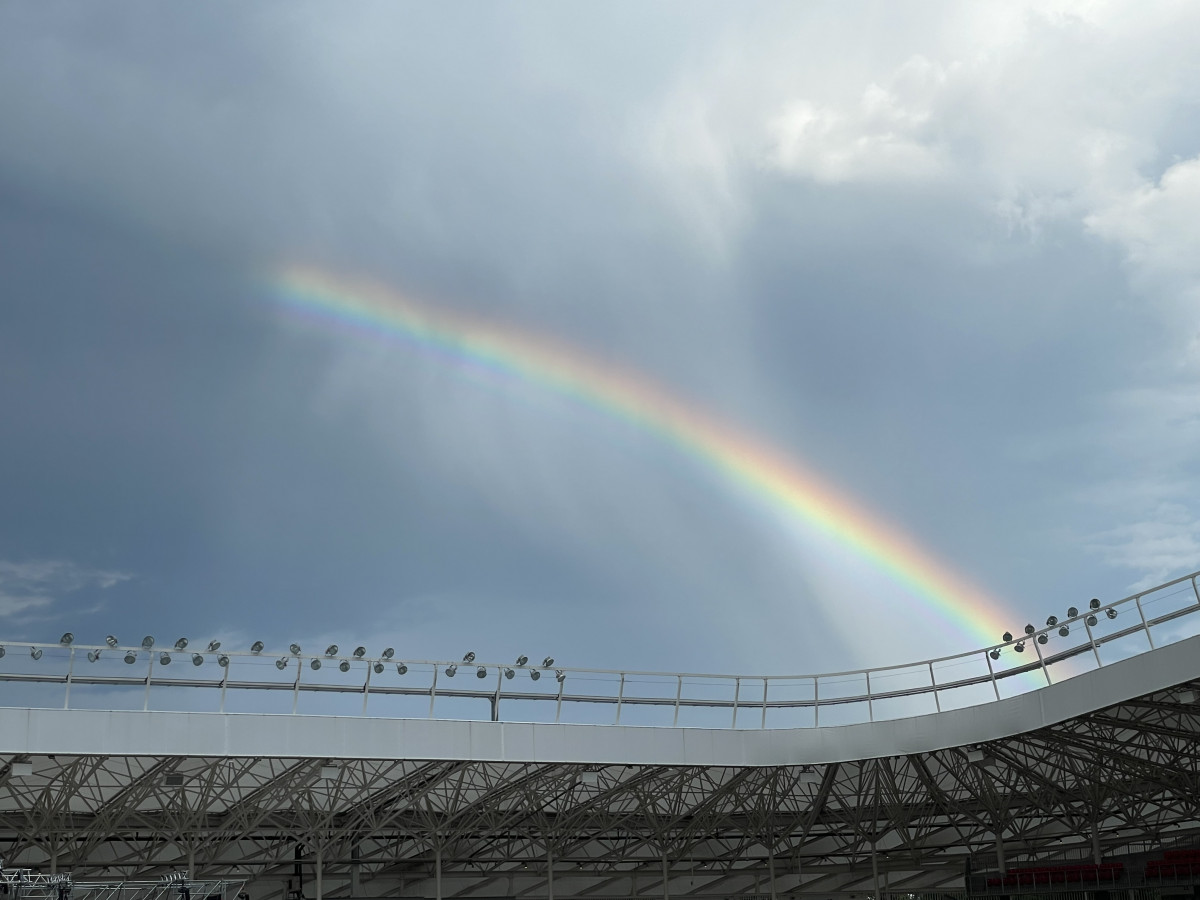 Szivárvány Debrecen fölött