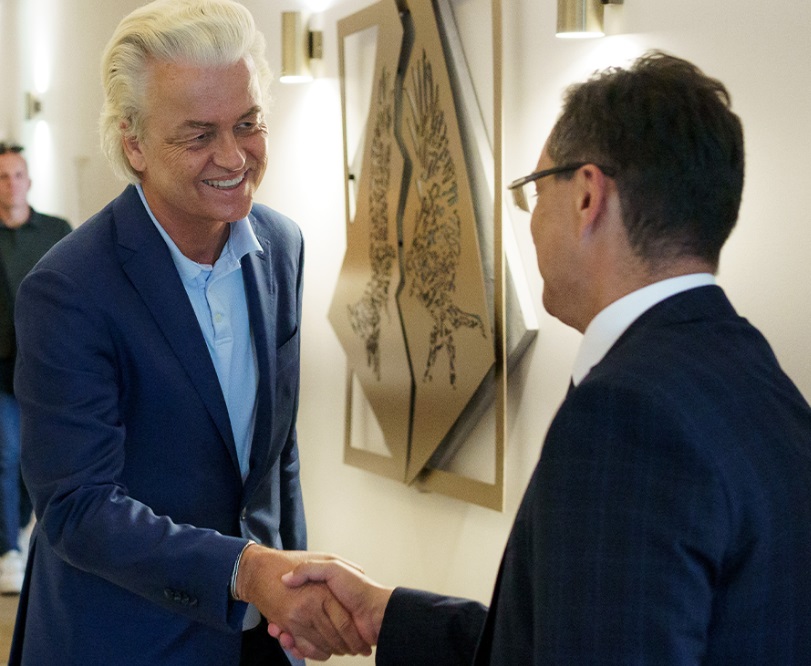 Papp László és Geert Wilders