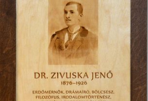 Dr. Zivuska Jenő emléktáblája a fazekas mihály gimnáziumban