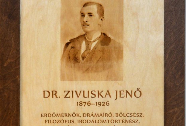 Dr. Zivuska Jenő emléktáblája a fazekas mihály gimnáziumban