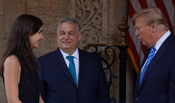 Orbán Flóra Donald Trumpnál