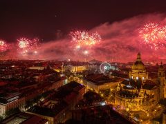 Tűzijáték Budapesten augusztus 20-án