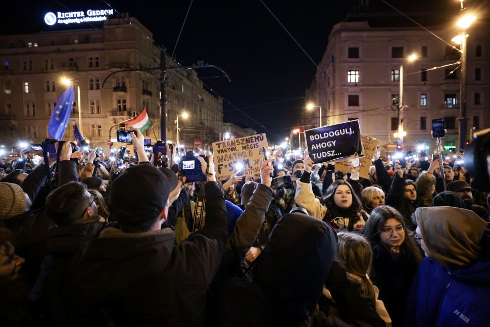 Tüntetés Budapesten