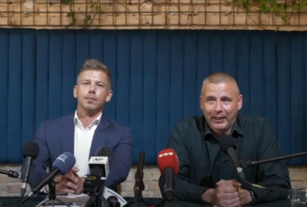 Magyar Péter és Ruszin-Szendi Romulusz