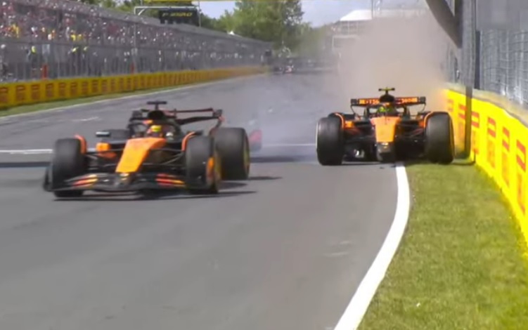 Lando Norris és Oscar Piastri ütközése