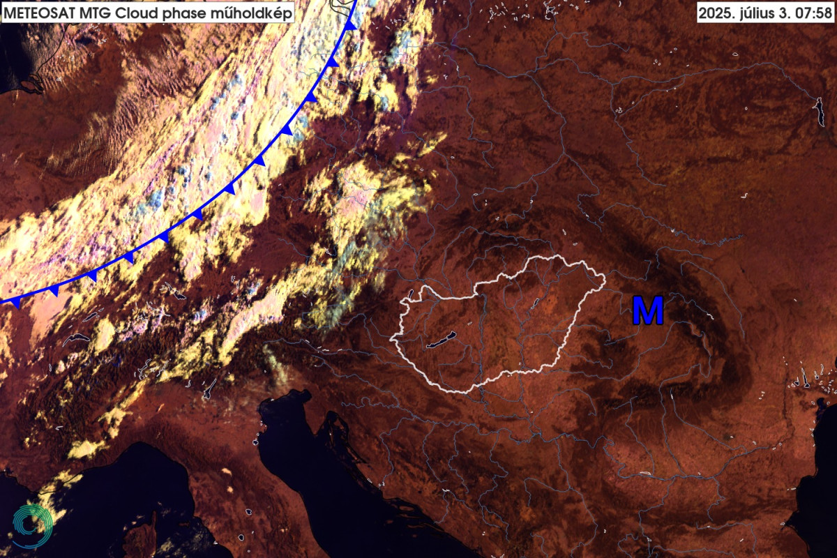 Lesz eső? Széteső hidegfront enyhítheti az űrből is látszódó magyarországi aszályt
