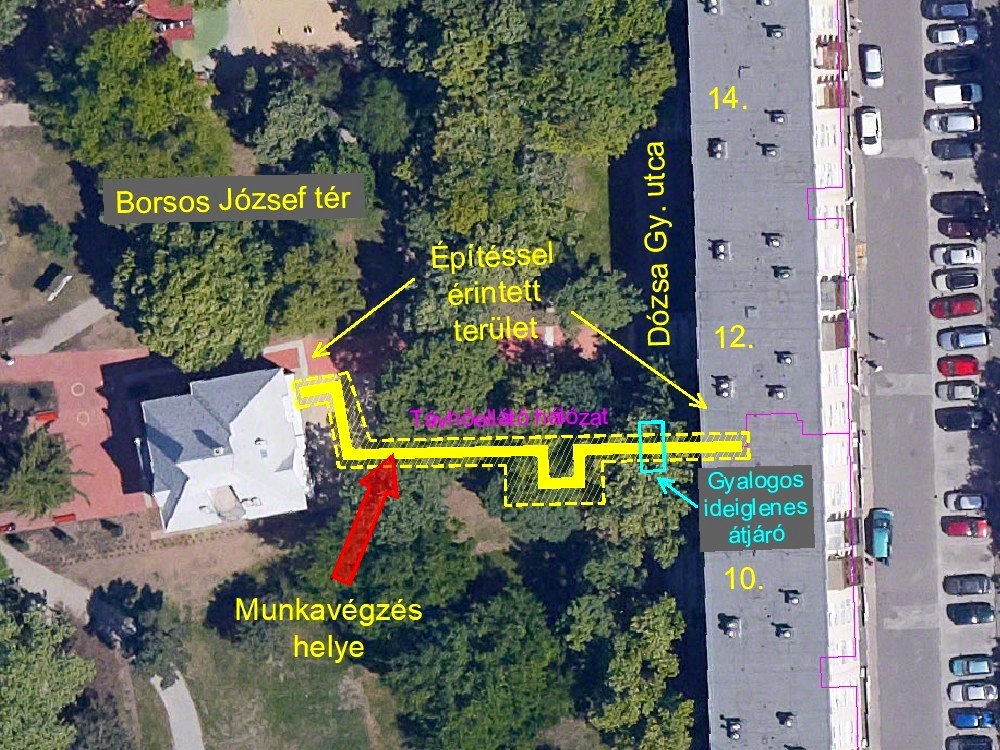 Zajos időszak jön a debreceni Borsos József téren