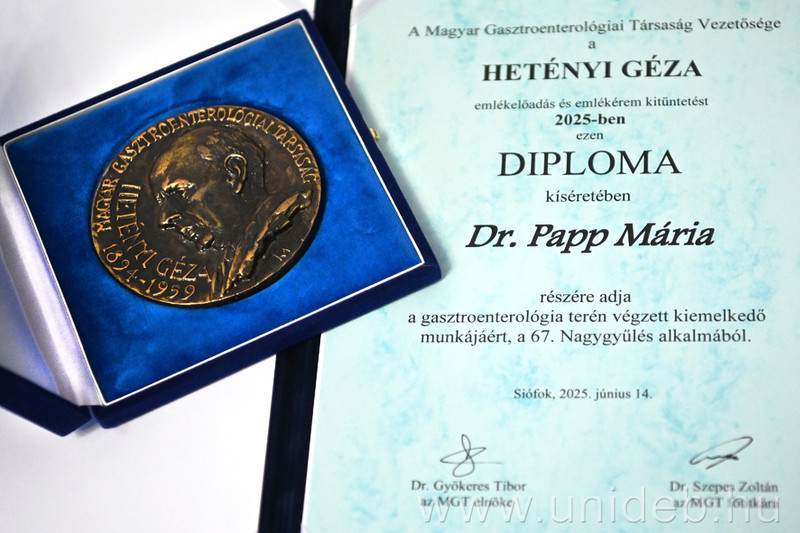 Papp Mária, a Debreceni Egyetem Gasztroenterológiai Klinika igazgatója