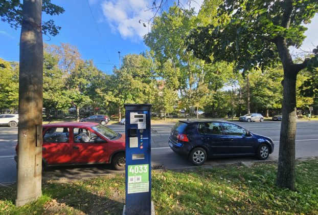 Parkolóautomat Debrecenben