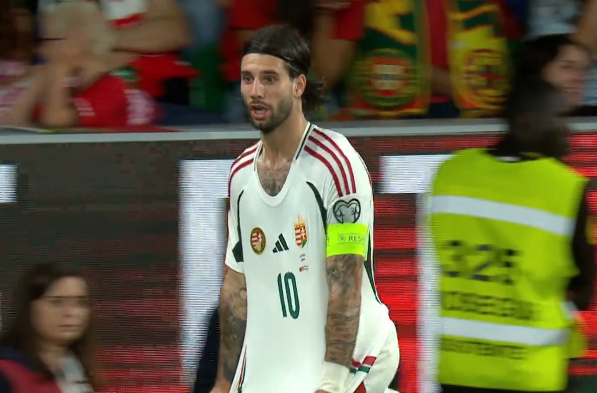 Szoboszlai Dominik a Portugália-Magyarország vb-selejtezőn
