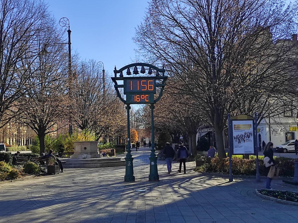 debrecen hőmérséklet időjárás