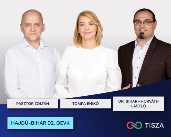 A Tisza Párt jelöltjei Hajdú-Bihar megye 2. számú választókerületében