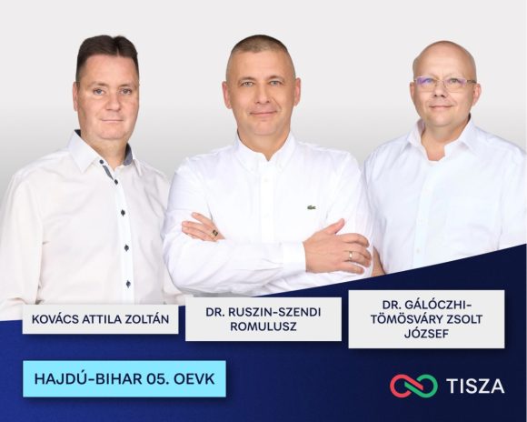 A Tisza Párt jelöltjei Hajdú-Bihar megye 5. számú választókerületében