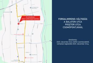 Teljes szélességében lezárják a Balaton utca és a Pásztor utca csomópontját Debrecenben