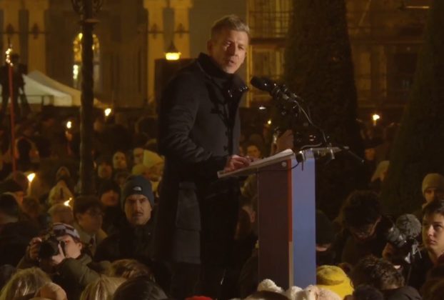 Magyar Péter tüntetése