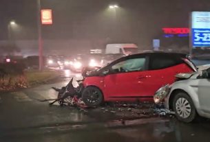 Baleset történt Debrecenben, a Kishegyesi úton