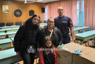 Egyszülős családoknak segítettek a hajdú-bihari tűzoltók