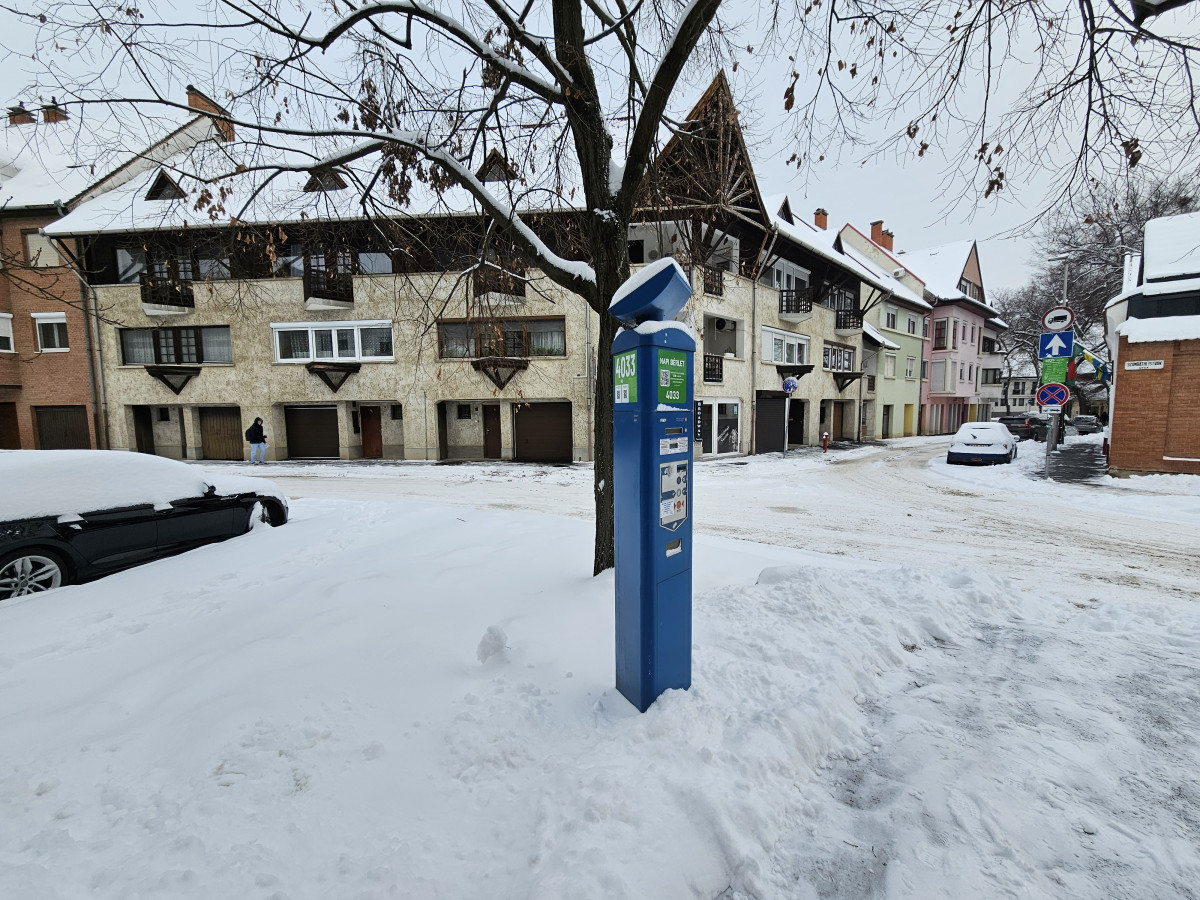 Fagyos téli idő Debrecenben