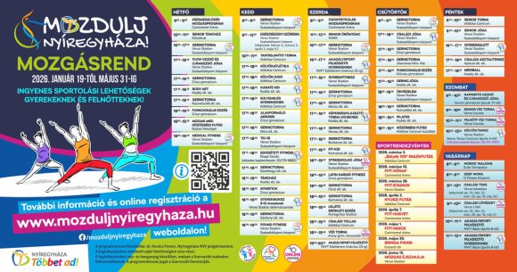 Mozdulj, Nyíregyháza 2026 - programok