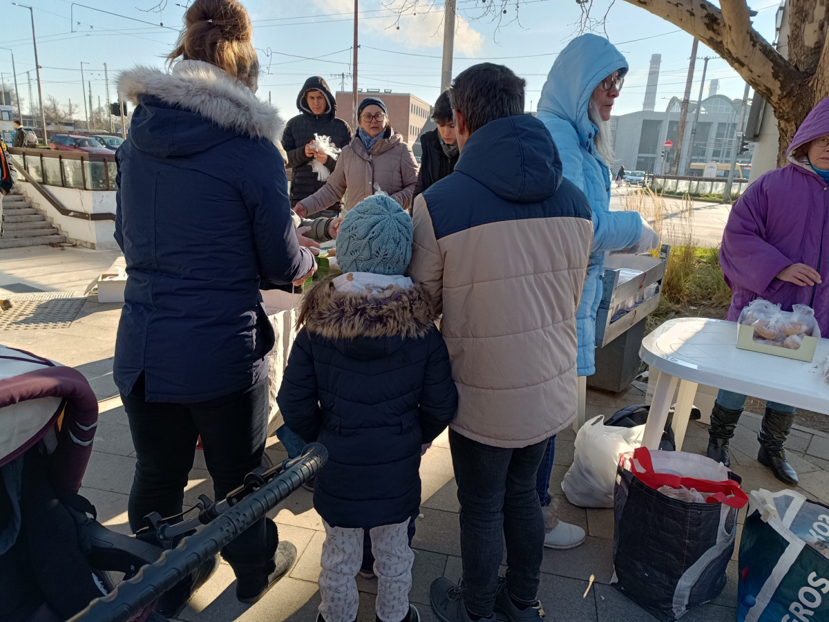 Ételosztás Debrecenben