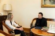 Bondár Anna Szijjártó Péternél