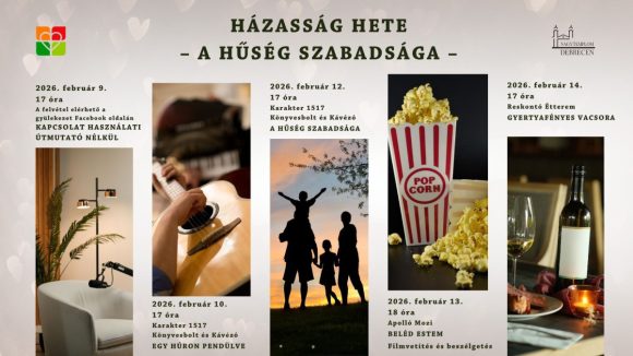 Házasság hete Debrecenben: itt a részletes program