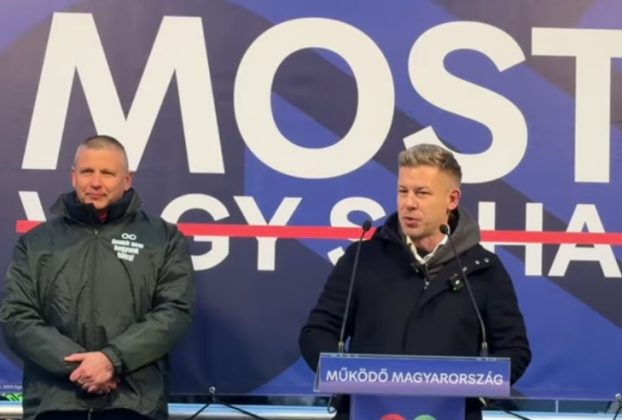 Ruszin-Szendi Romulusz és Magyar Péter Hajdúszoboszlón