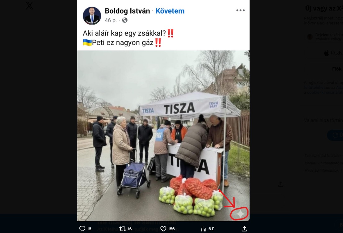 Boldog István hamisított AI-kép