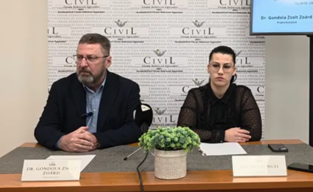 Gondola Zsolt Zoárd és Badár Gyöngyi - Civil Fórum Debrecen