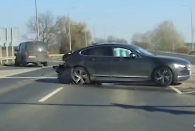 Baleset Debrecennél, M35-ös autópálya felhajtójánál