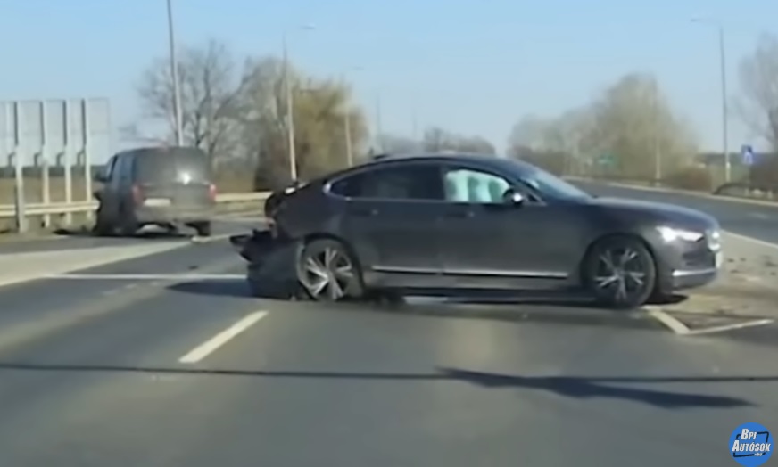 Baleset Debrecennél, M35-ös autópálya felhajtójánál