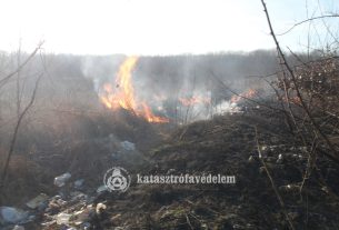 Szabadtéri tűz pusztított Hajdú-Biharban