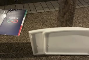 Ellopták és összetörték a Tisza Párt pultjait Debrecenben