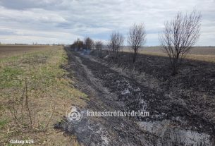 Nádas égett Kaba mellett