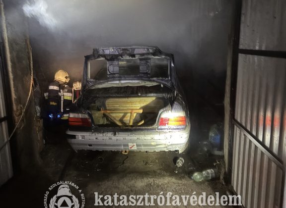 Garázsban támadt tűz Hajdúszoboszlón