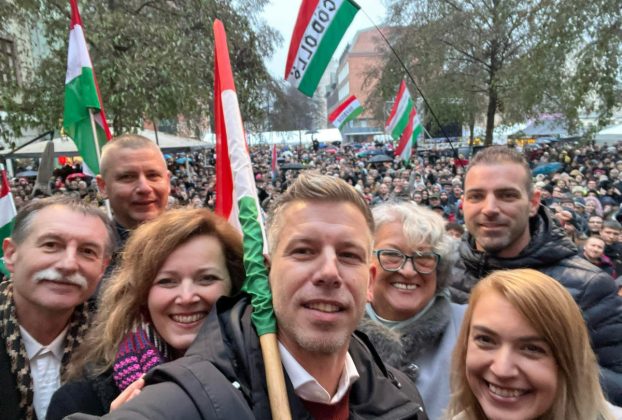 Magyar Péter és a hajdú-bihari tiszás jelöltek