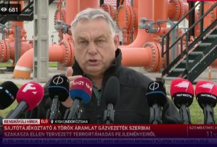 Orbán Viktor és Szijjártó Péter élőben tartott rendkívüli sajtótájékoztatót Kiskundorozsmán, ott, ahol belép a gázvezeték Magyarországra