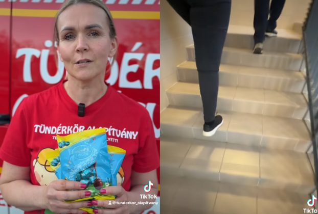 Húsvéti csokival lepték meg a beteg gyerekeket a debreceni Tündérkör Alapítvány munkatársai