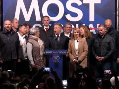 A Tisza Párt kampányzáró rendezvénye Debrecenben