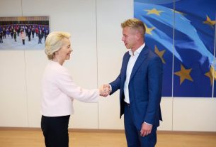 Ursula von der Leyen és Magyar Péter