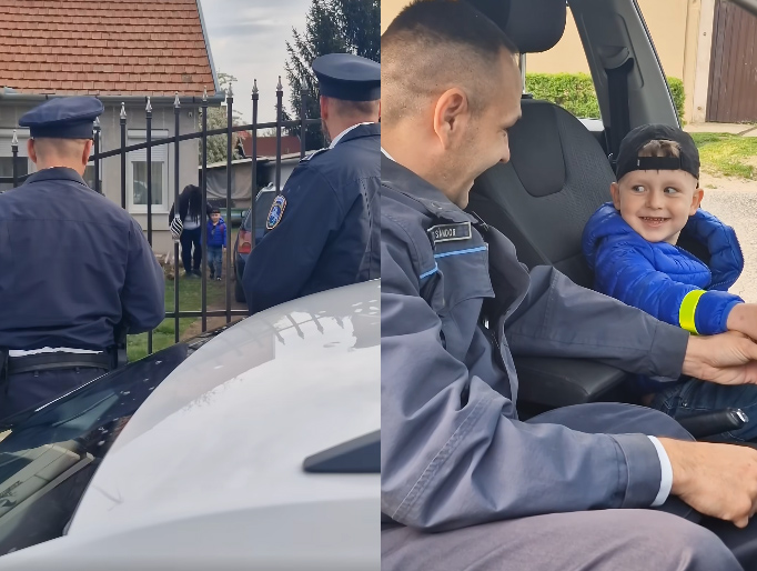 Rendőrök kísérték a hajdúhadházi Boldizsárt az oviba