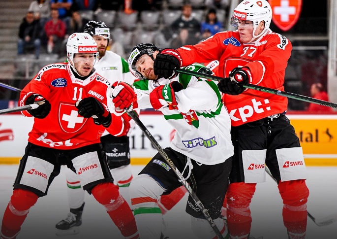 Svájc-Magyarország jégkorong