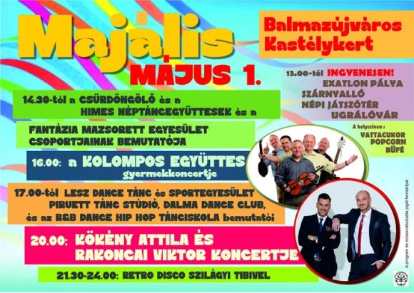 Május 1-i programok Balmazújvárosban