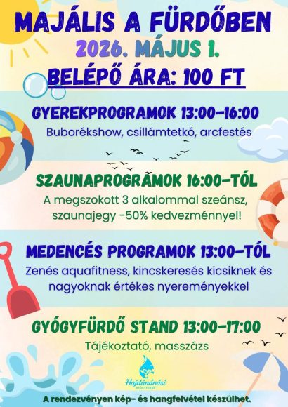 Majális a Hajdúnánási Gyógyfürdőben