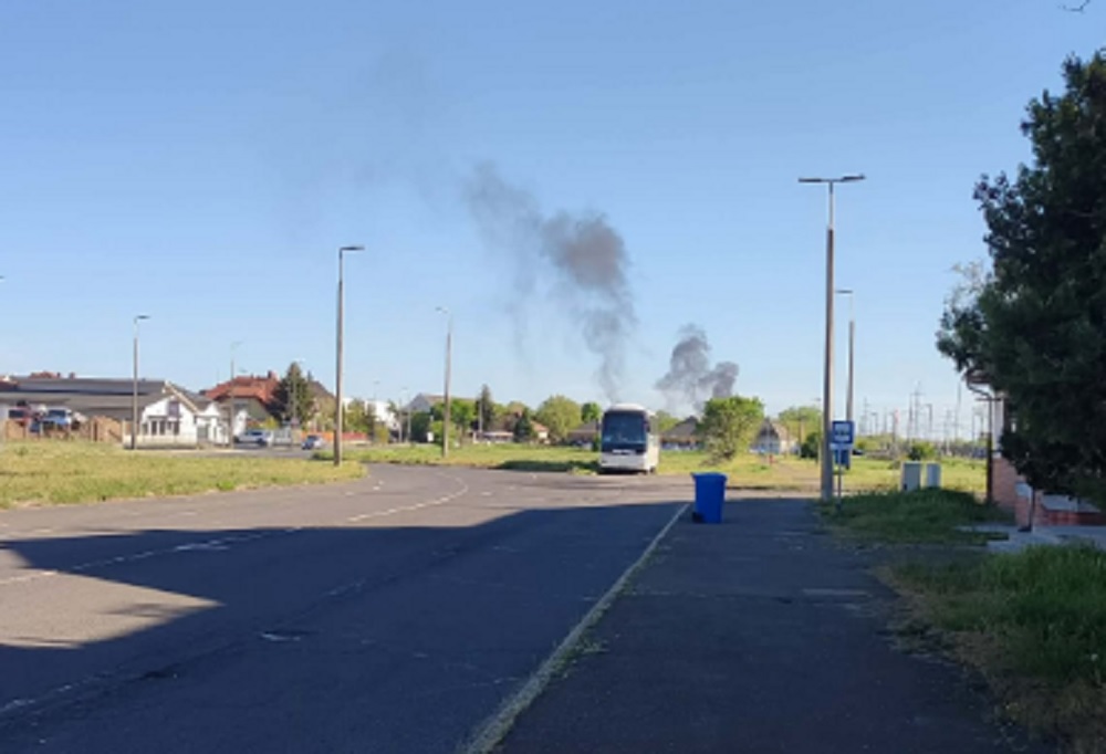 Szeméttelep ég Debrecenben